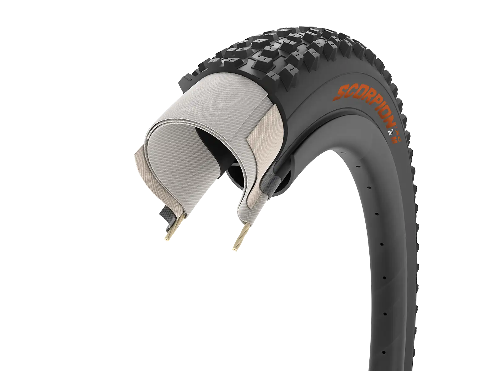 Pirelli Scorpion XC M Colour Edition 29x2,4" Reifen in Kevlar-Orange.
