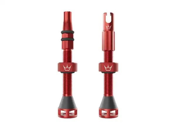 Peatys Holeshot Fast Flow Tubeless-Ventile 42 mm Red