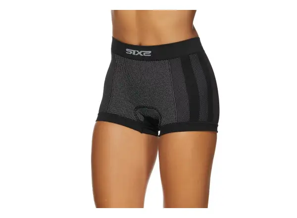 SIXS BOX2 Funktionsboxershorts mit Carbon-Einsatz Schwarz.
