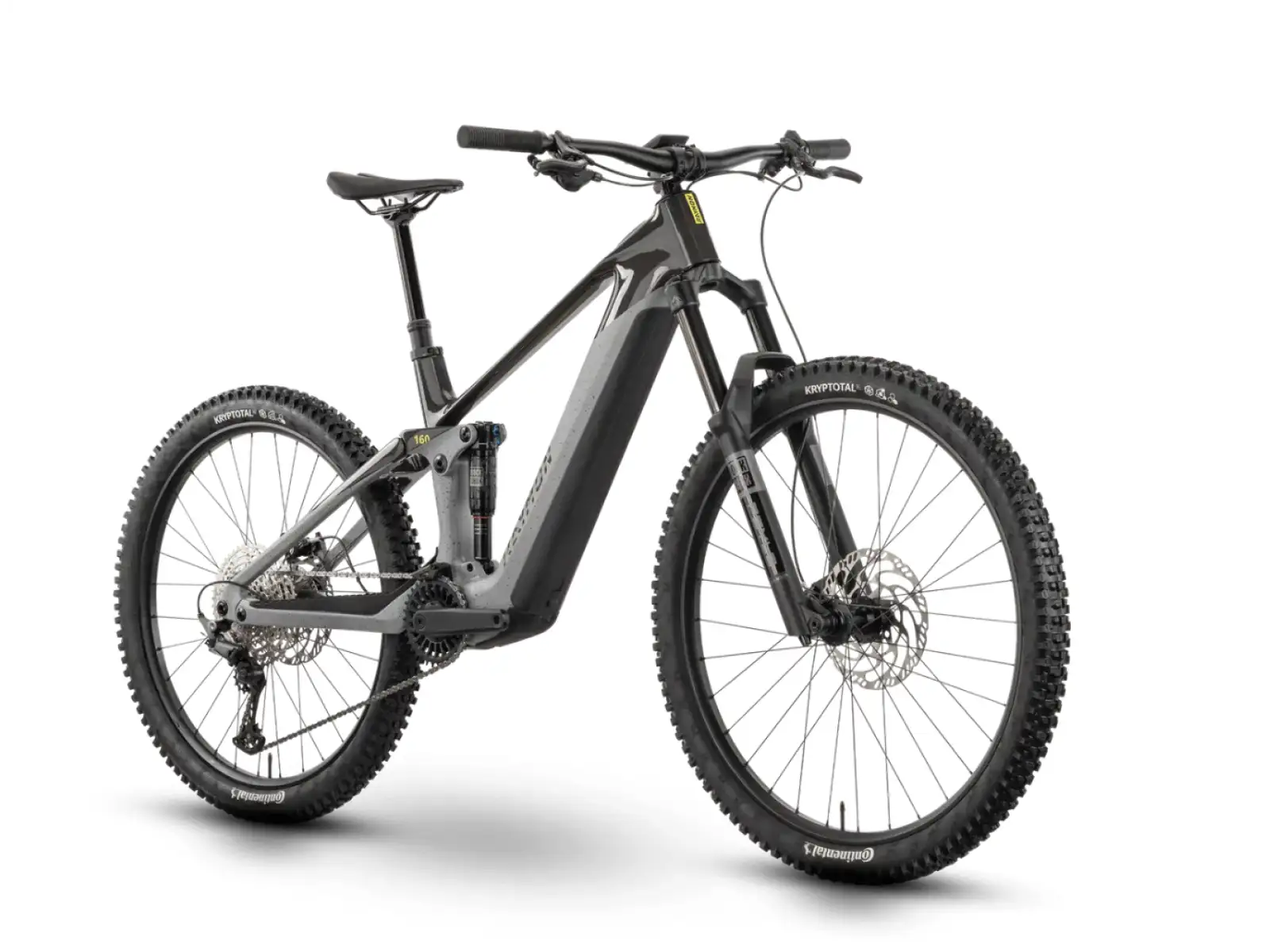 Raymon Tarok E-Bike Grey Sparkle/Carbon/Citron