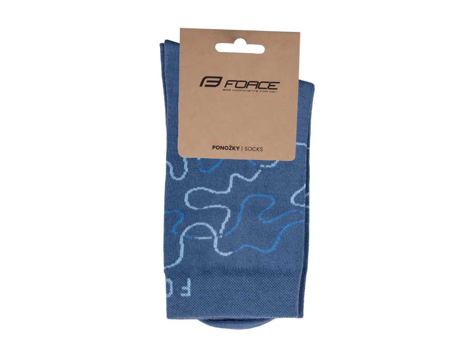Force Livery Fahrradsocken blau