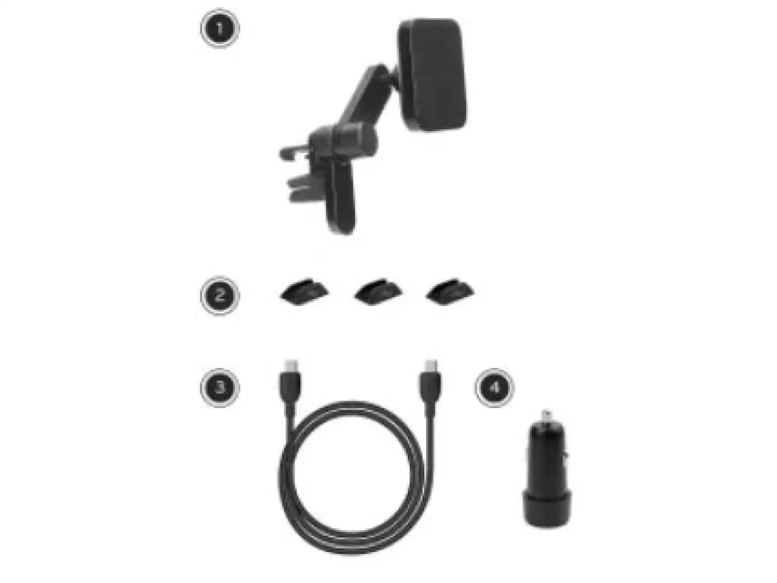 Peak Design Autohalterung für Lüftungsschlitze mit magnetischer Ladefunktion in Schwarz