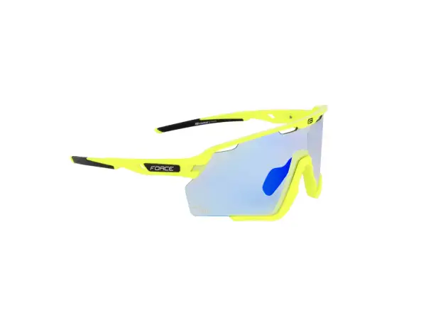Force Cyclone Fahrradbrille schwarz fluo/blaues photochromatisches Glas