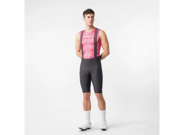 Castelli Giro Gazzetta Dello Sport Herren Unterhemd ohne Ärmel Rosa Giro