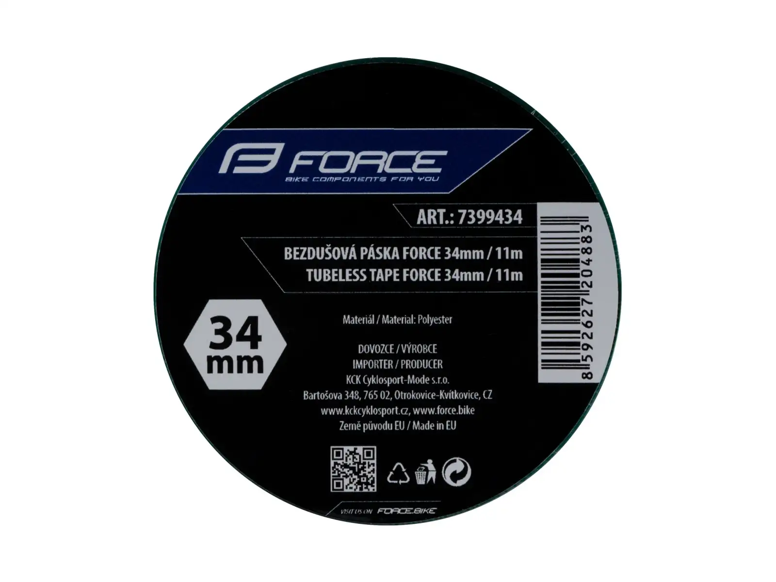 Force Tubeless-Band 34 mm x 11 m grün