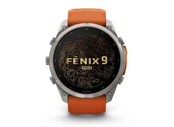 Garmin Fénix 9 Pro inReach 51 mm Smartwatch Titanium Autumn orange/Spark orange