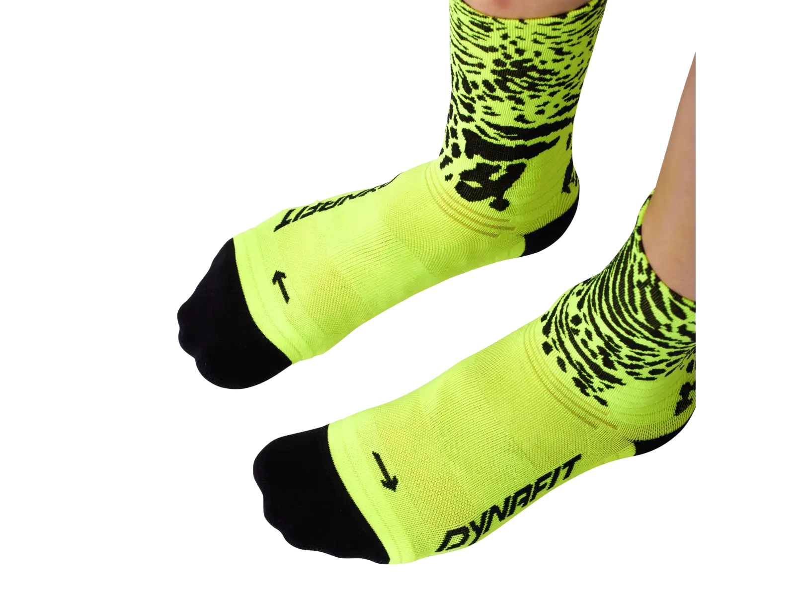 Dynafit Run Wild Crew Laufsocken Black Out/Ultra Yellow