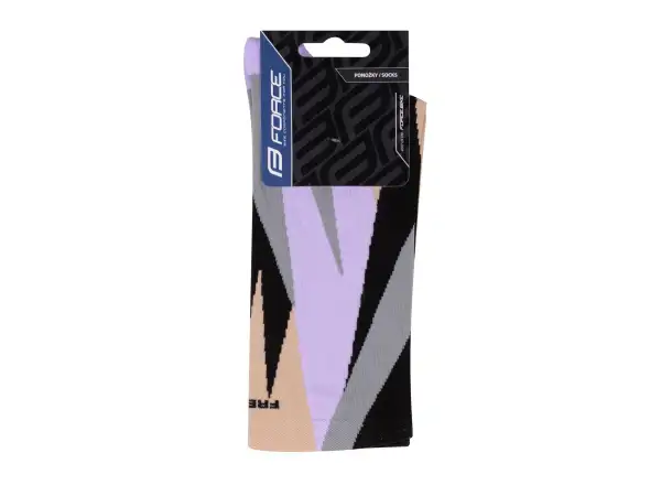Force Freeride Socken - Creme/Rosa/Grau