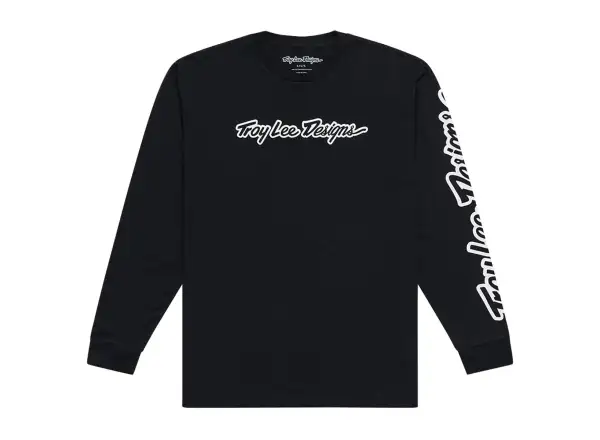 Troy Lee Designs Signature Shirt Langarm Black