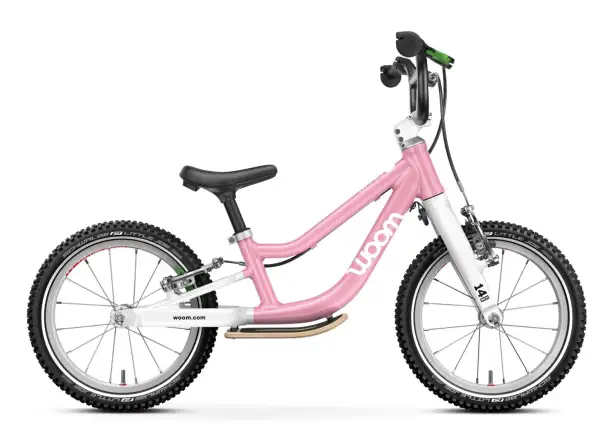 Woom GO 1 Plus Kinderlaufrad 14" Farbe Powder Pink
