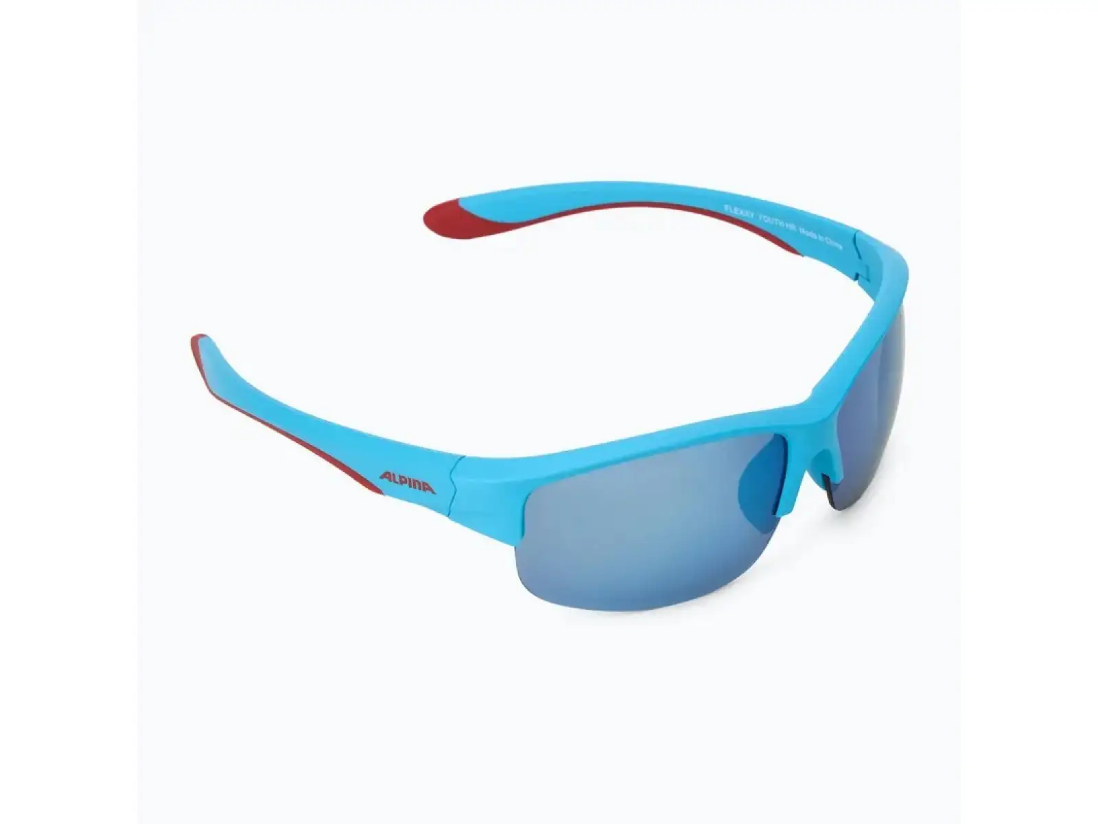 Alpina Flexxy Youth HR Kinderbrille Blue-Red Matt/Blue mirror