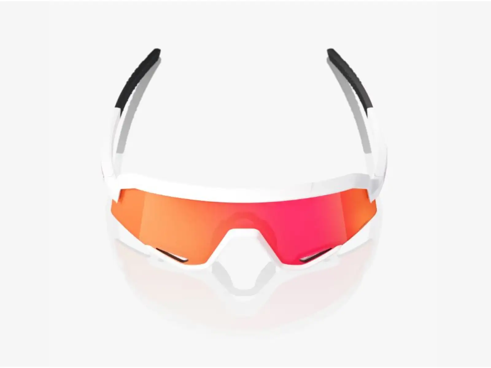 100% Slendale Brille Matt Weiß/HiPER Rot Multilayer Spiegel