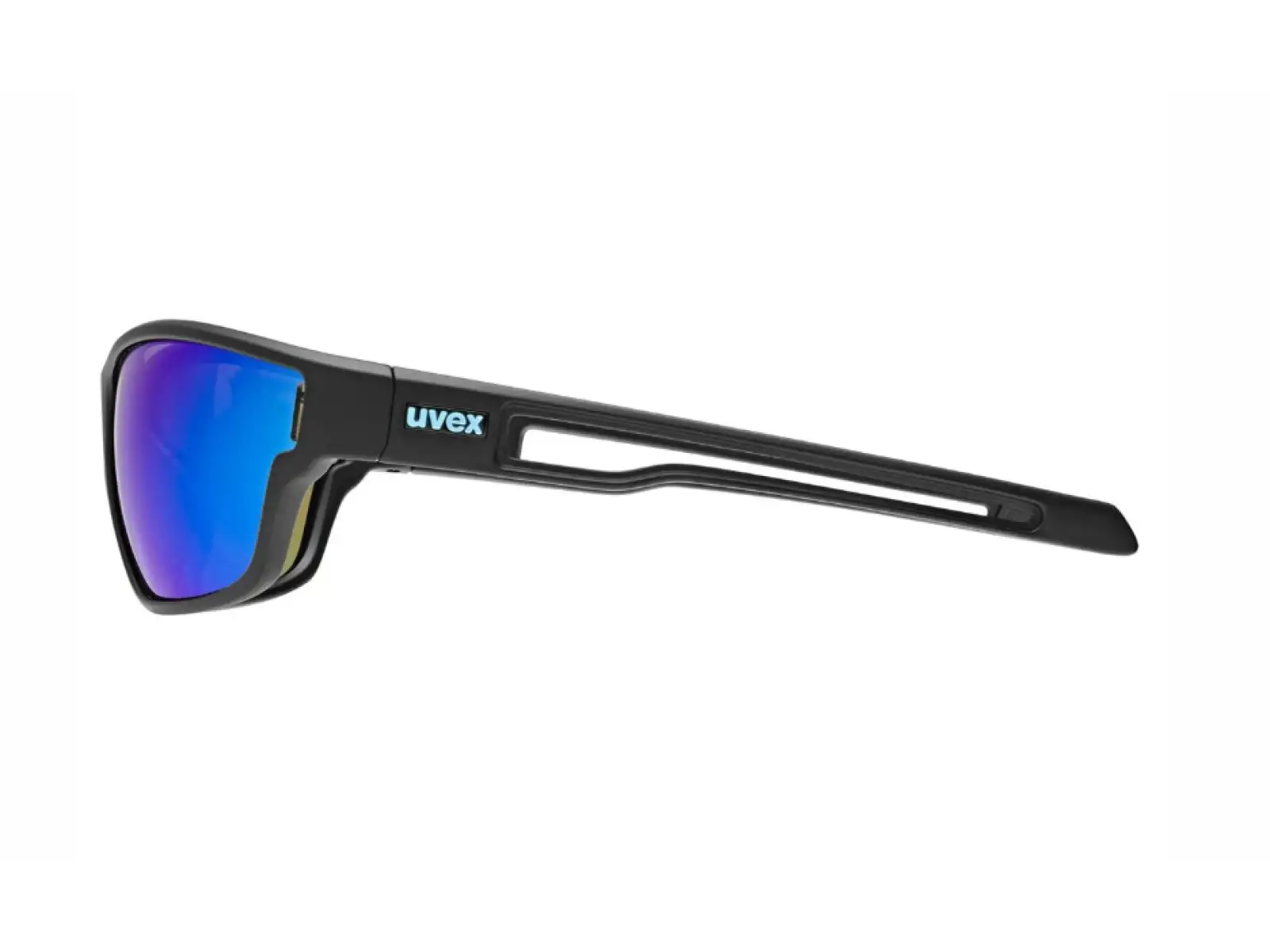 Uvex Sportstyle 806 Brille Black Matt/Mirror Blue