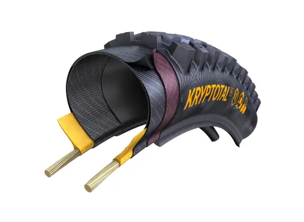 Continental Kryptotal-F Enduro Supersoft TLR 29" MTB Reifen Kevlar Vorderreifen schwarz