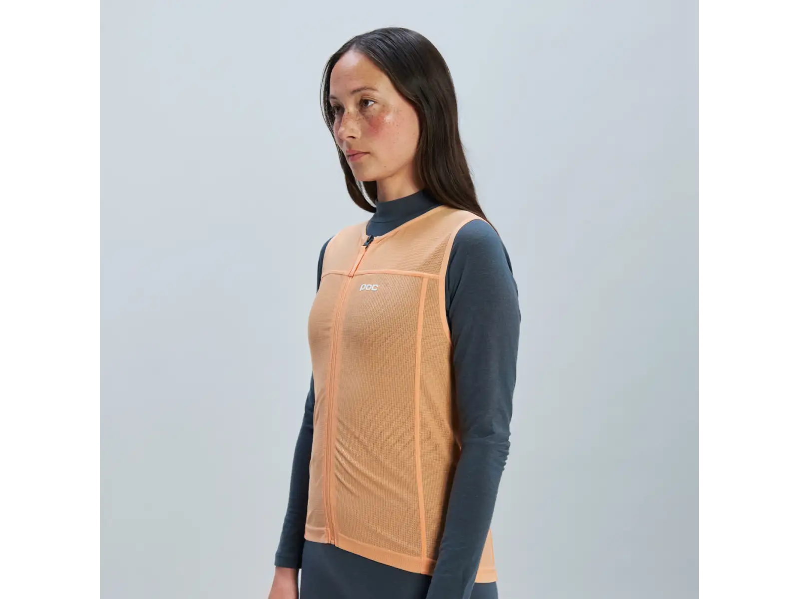 POC VPD Air Vest Damen Schutzweste Apricot Sunstone