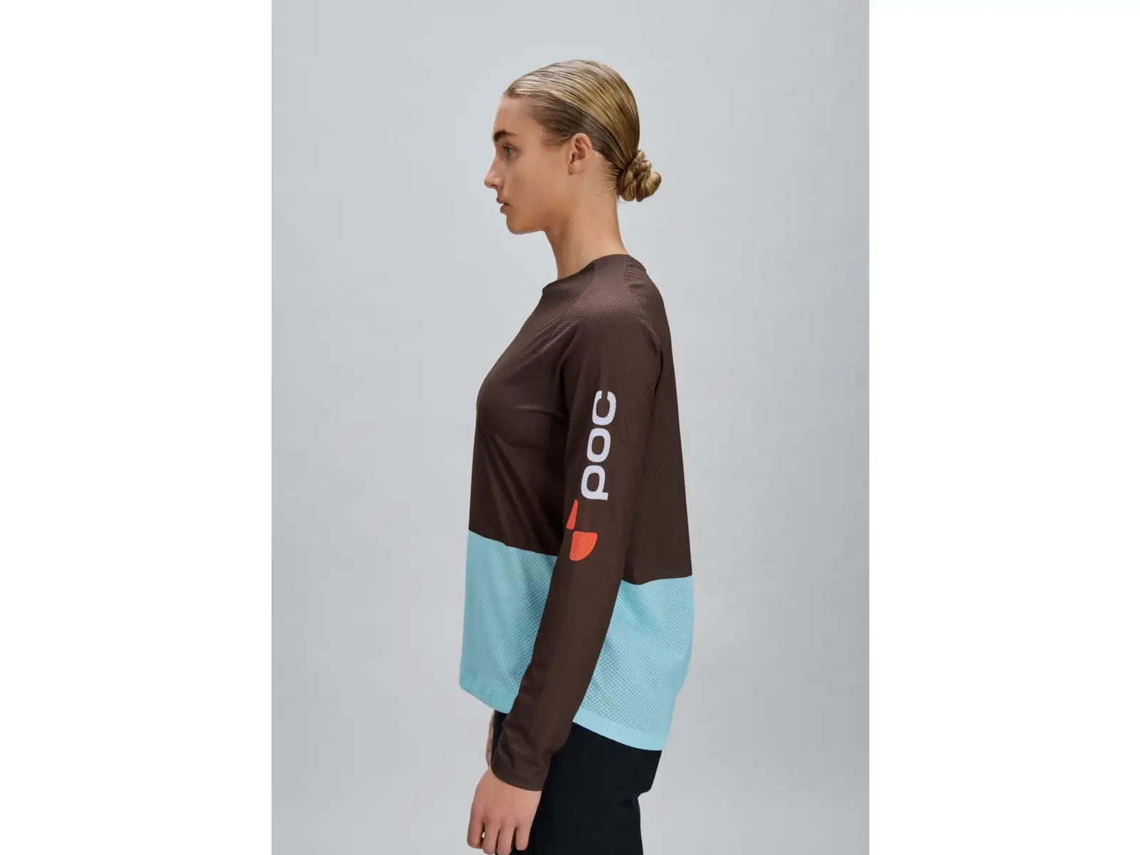 POC Motion Air Damentrikot Langarm Bronzite Brown/Lazurite Blue