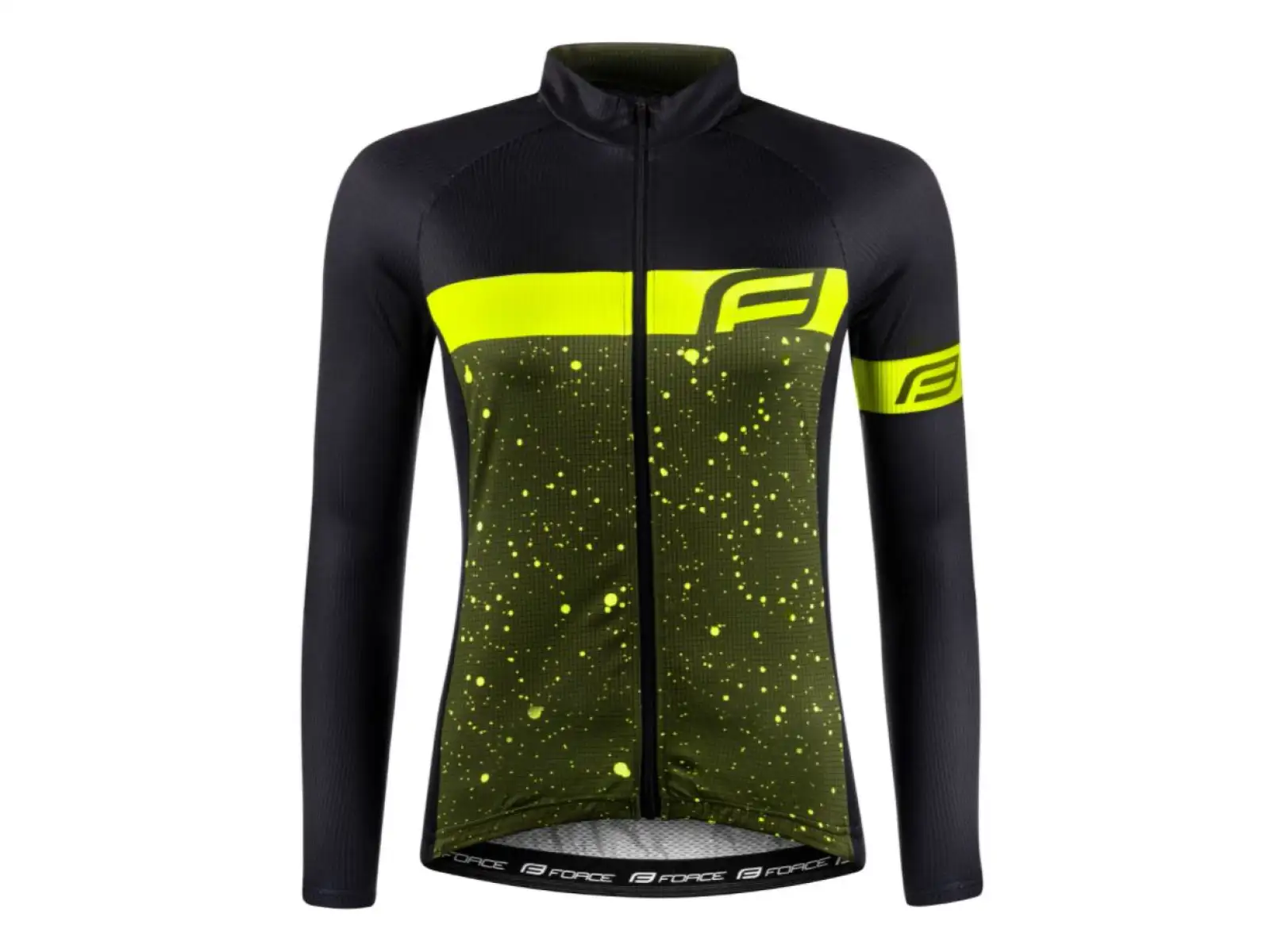 Force Spray Lady Damen Langarmtrikot army/fluo