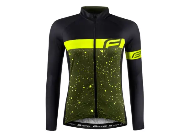 Force Spray Lady Damen Langarmtrikot army/fluo