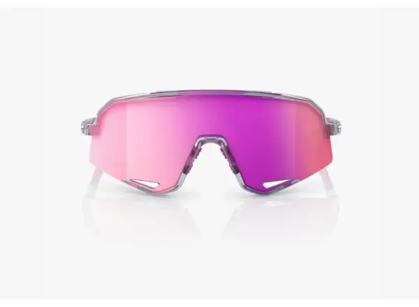100 % Sonnenbrille Slendale Polished Translucent Grey/Purple Multilayer Mirror