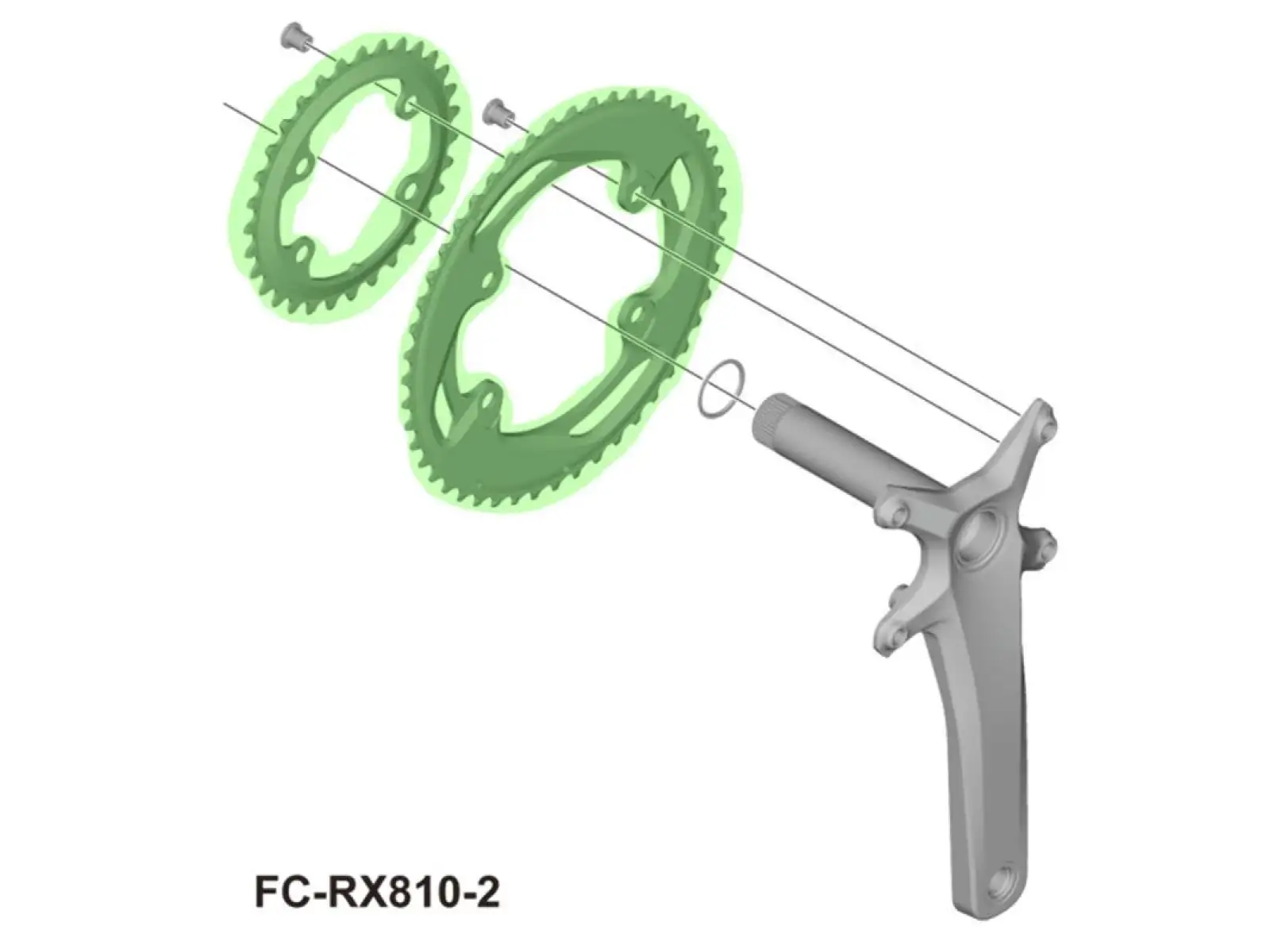 Shimano GRX FC-RX810-2 Kettenblatt 48 Zähnen