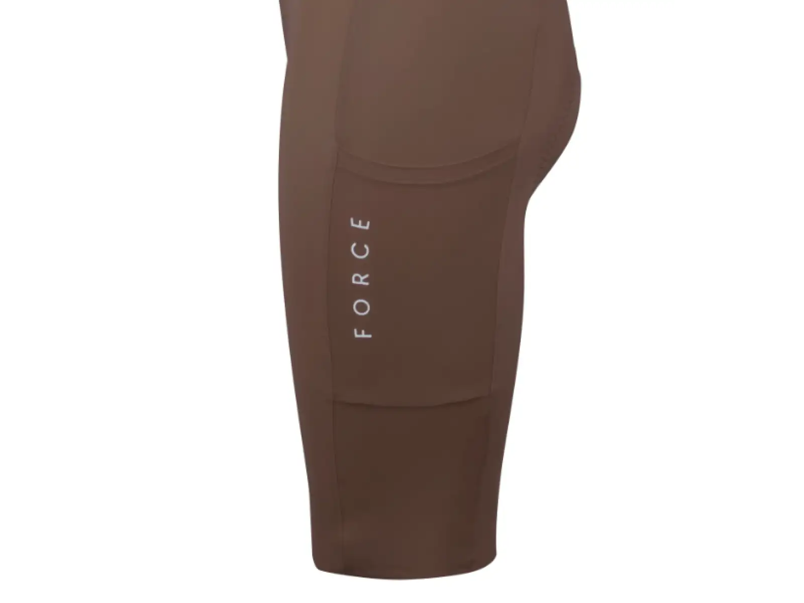 Force Mono Lady Damen Radhose mit Polster und Trägern braun