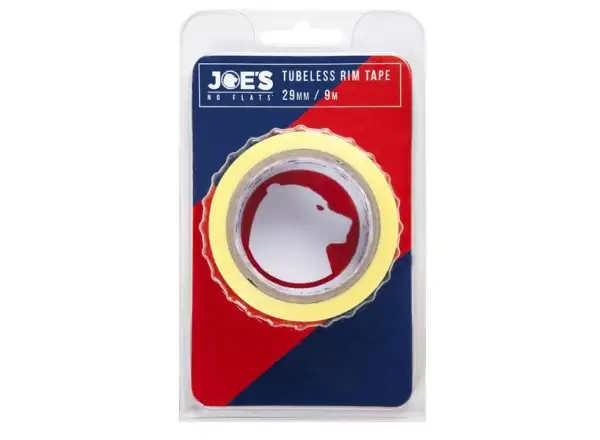Joes Tubeless Gelbes Felgenband 9 m x 33 mm -Schlauchloses Felgenband
