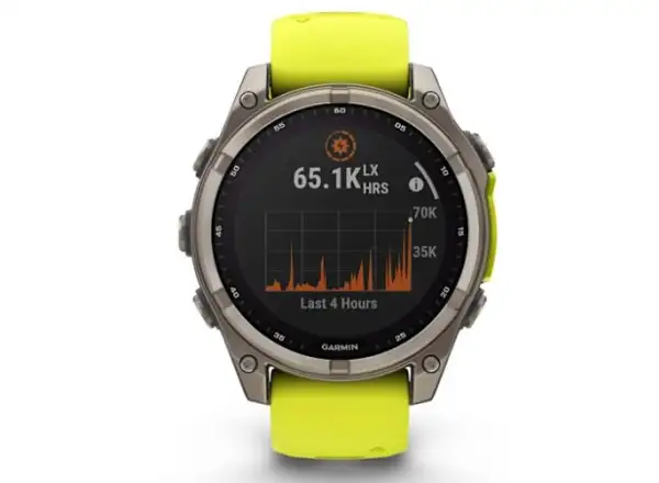 Garmin fenix 8 - 47 mm Solar Sapphire Smartwatch Titanium Yellow/Graphite