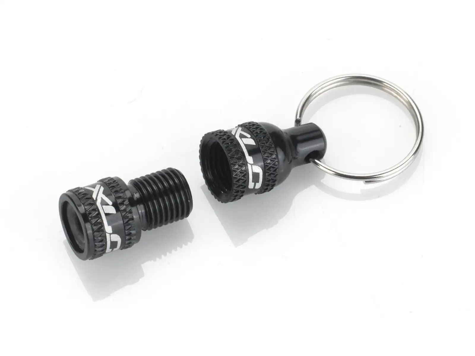 XLC PU-X07 Schlüsselanhänger Adapter von Schrader- auf Autoventil schwarz
