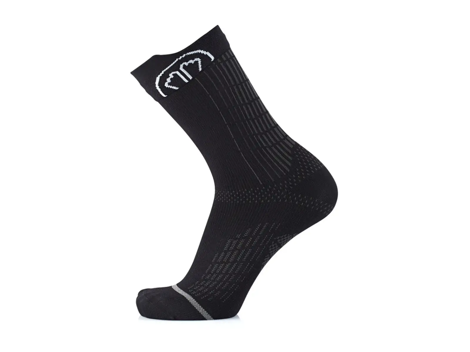 Sidas Run Anatomic Crew Laufsocken schwarz