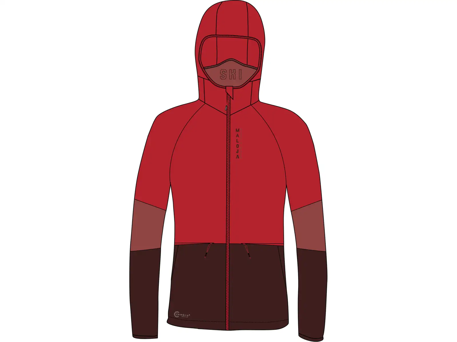 Maloja SonnblickM. Damenjacke Feuerrot