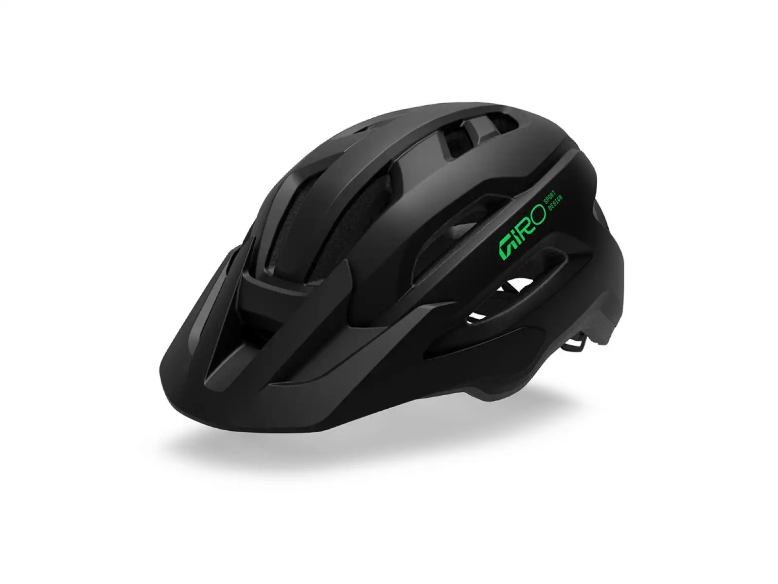 Giro Fixture II MIPS Youth Kinderhelm Mat Black/Vivid Green