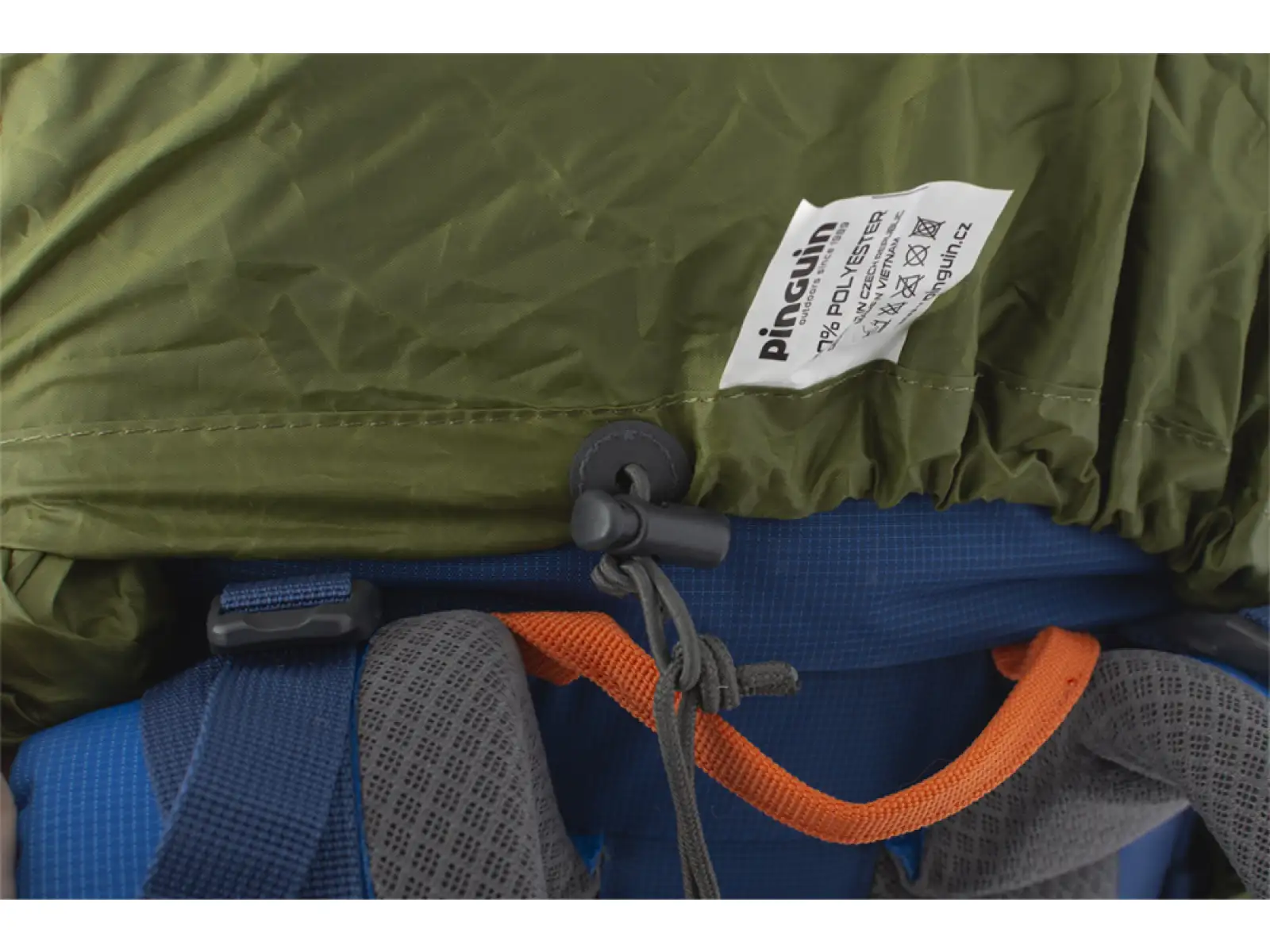 Pinguin Regenschutz mit Rucksackhülle Khaki