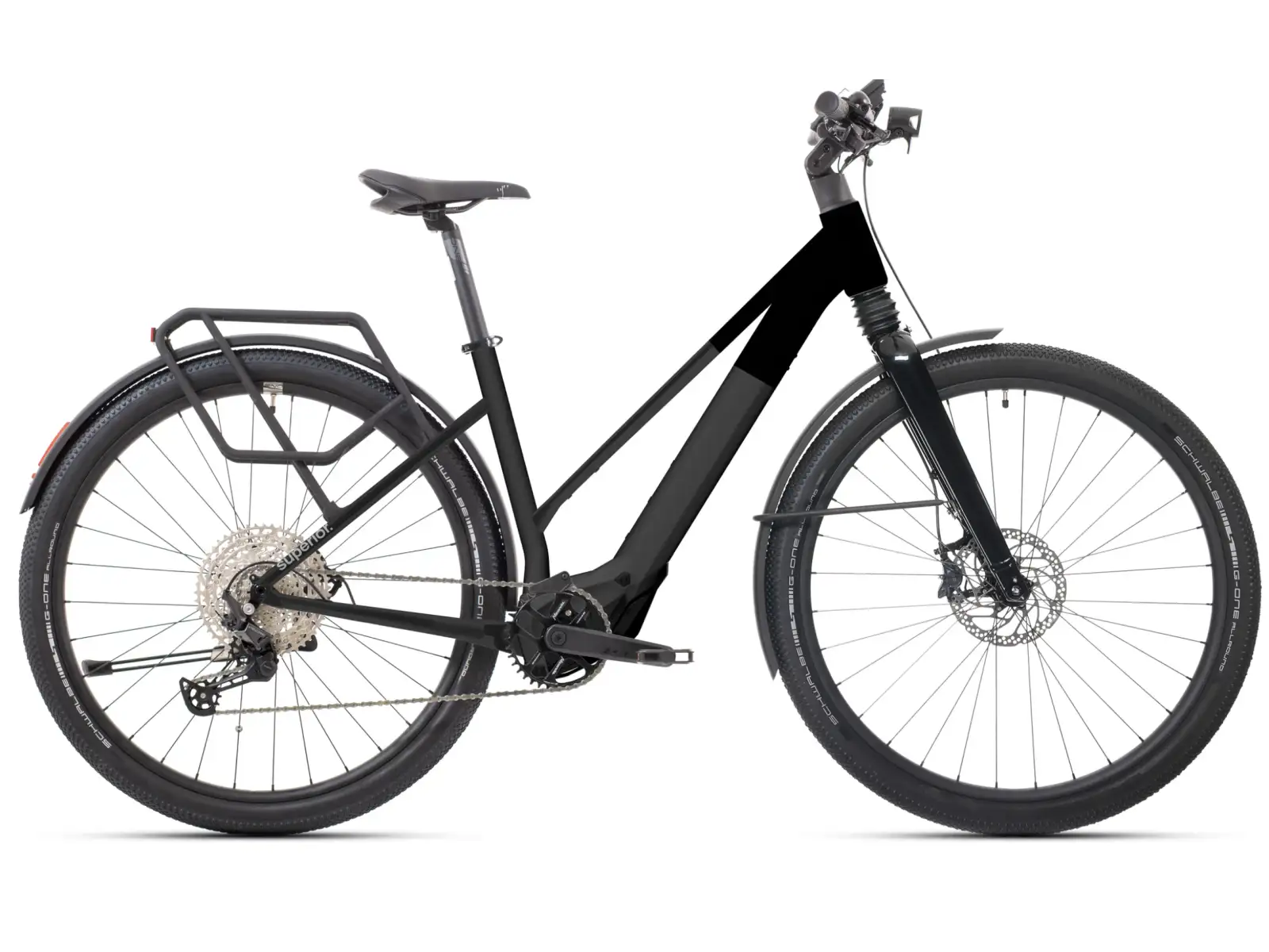 Superior iBlox 6.3 Mid Step städtisches Elektrofahrrad Matte Black