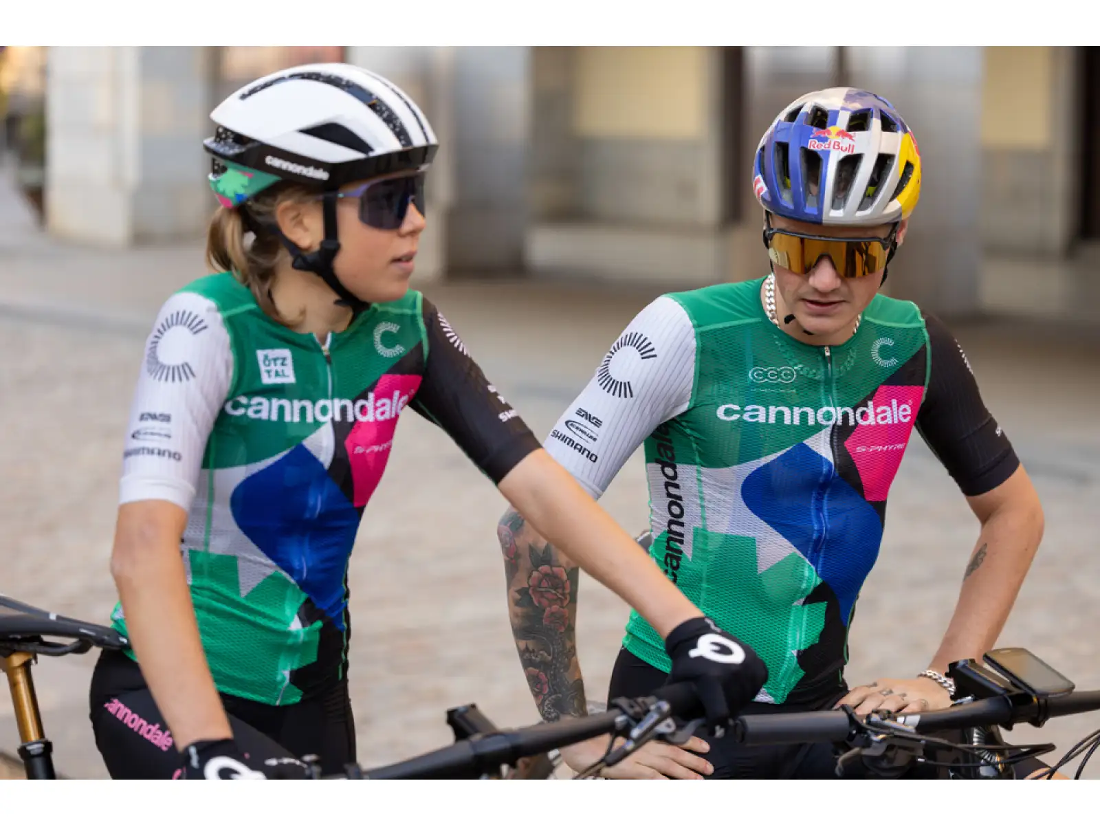 Cannondale CFR Replica Herren Kurzarmtrikot grün/blau