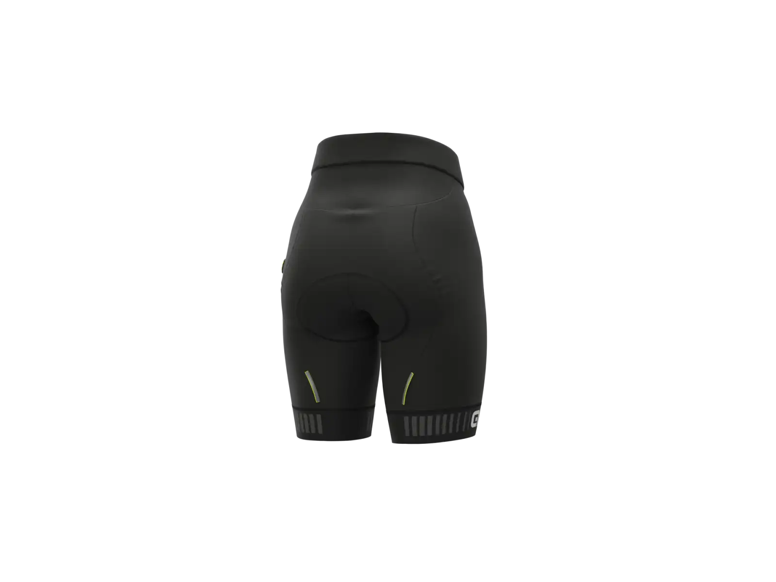 Damen Fahrradhose Alé Solid Traguardo mit Polster Schwarz