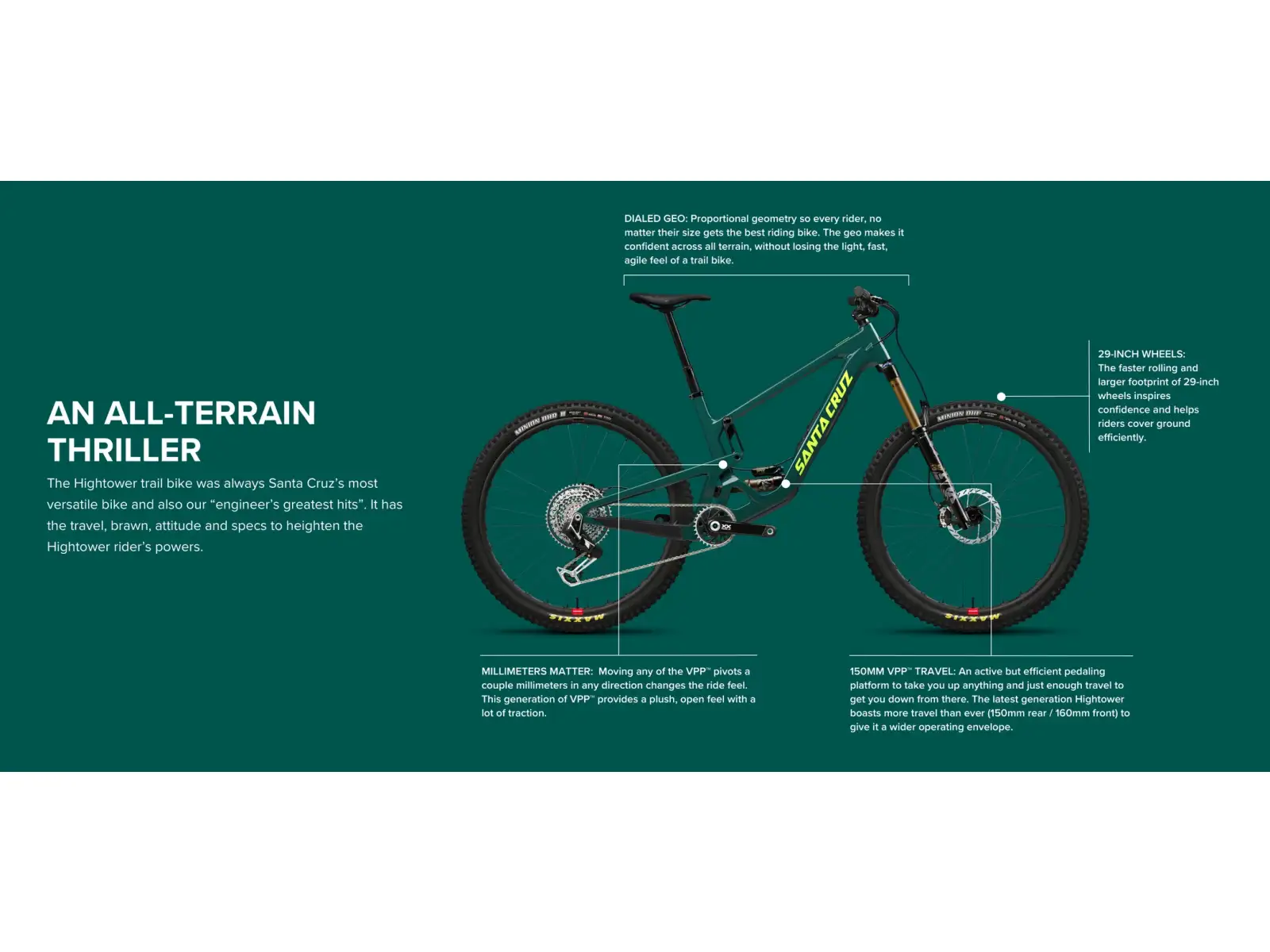 Santa Cruz Hightower 3 CC XX AXS RSV 29" Mountainbike Rot