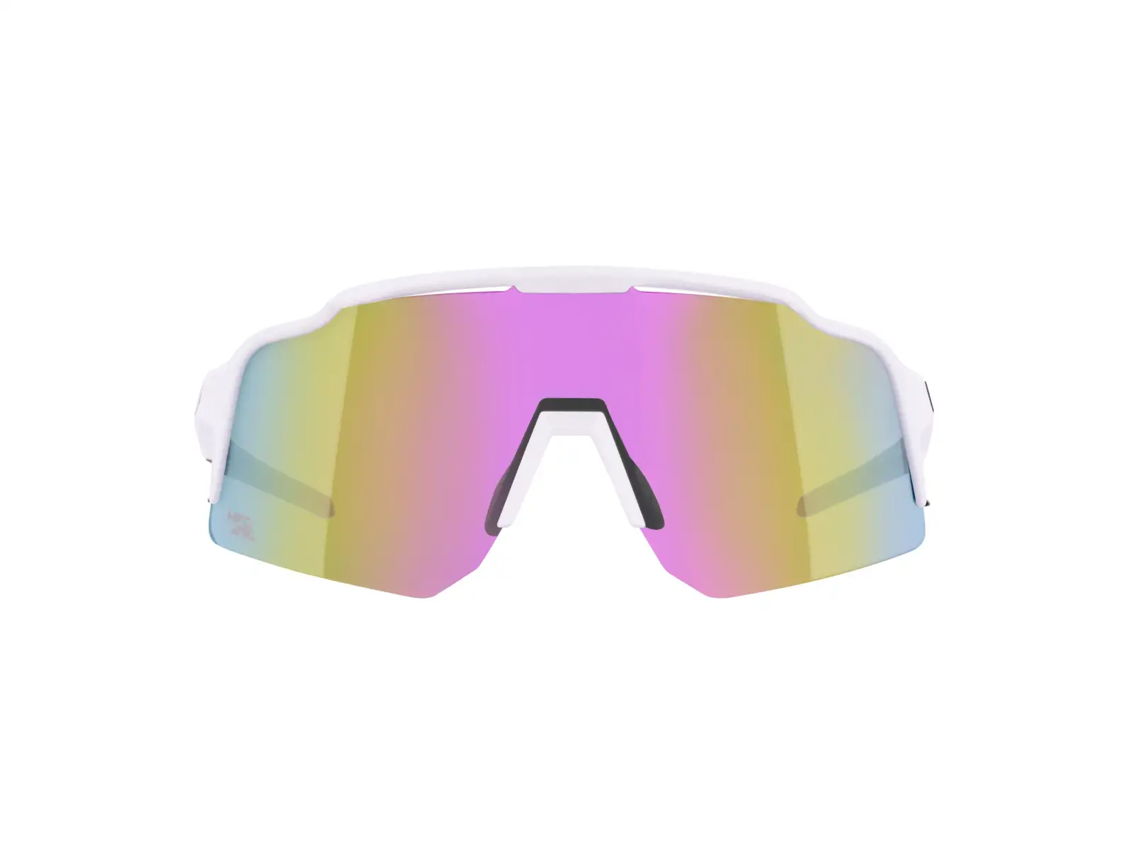 Force Strive Brille weiß/violett-gelbe Spiegelglas