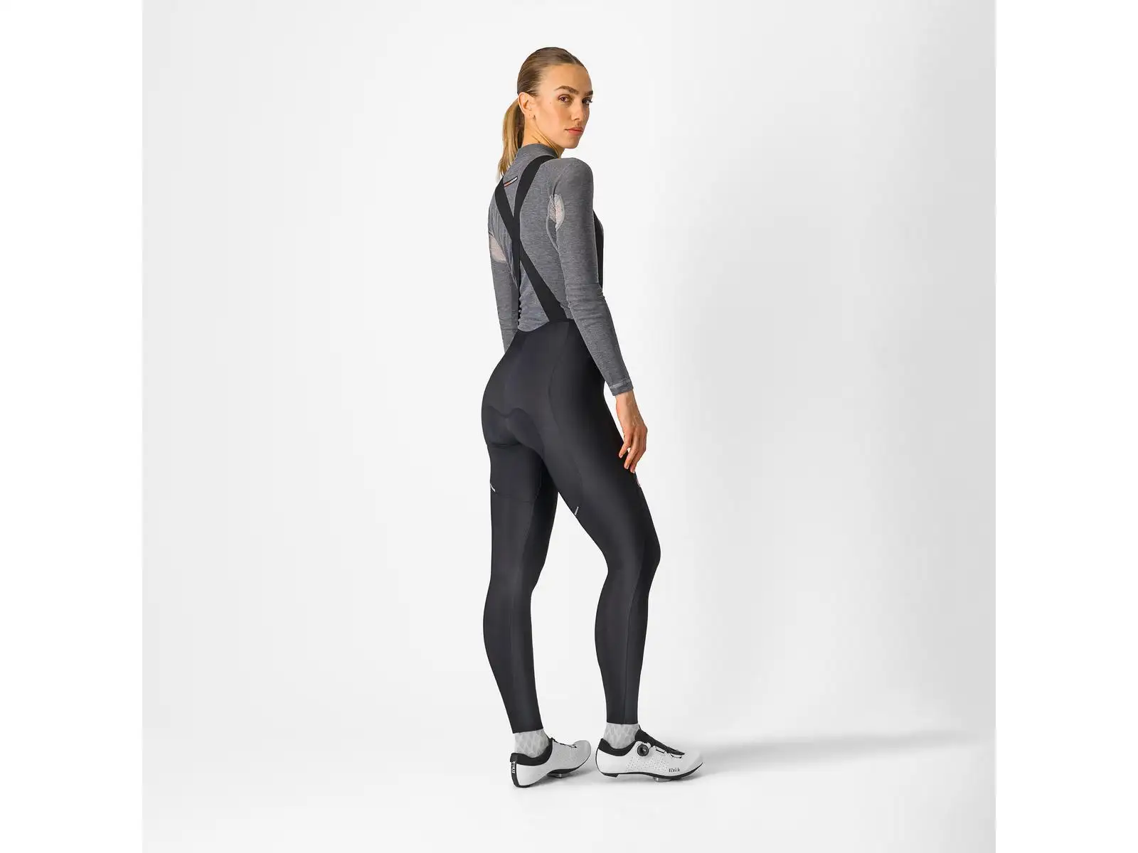 Castelli Espresso Bibtight Damen Radhose mit Träger und Polster Schwarz