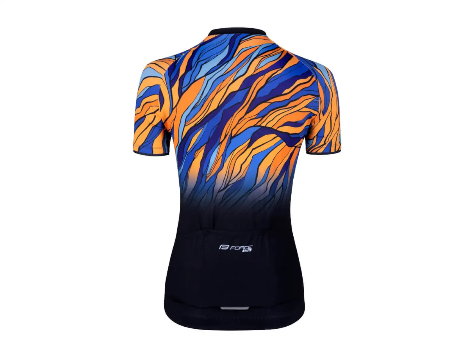 Force Life Damen Kurzarmtrikot schwarz/blau/orange