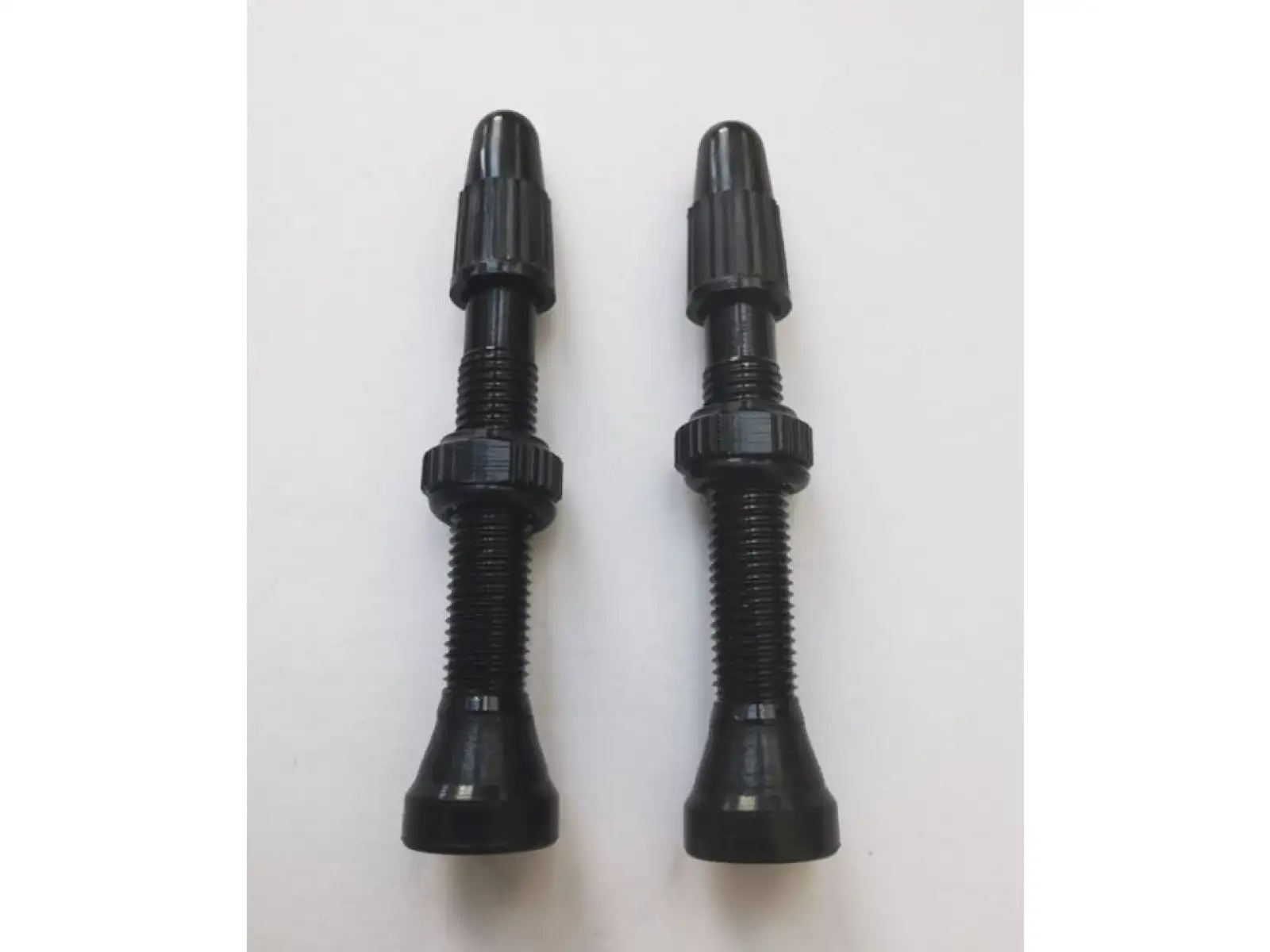 iiSuper Round Base Alloy Tubeless Ventil 40 mm Schwarz 2 Stück