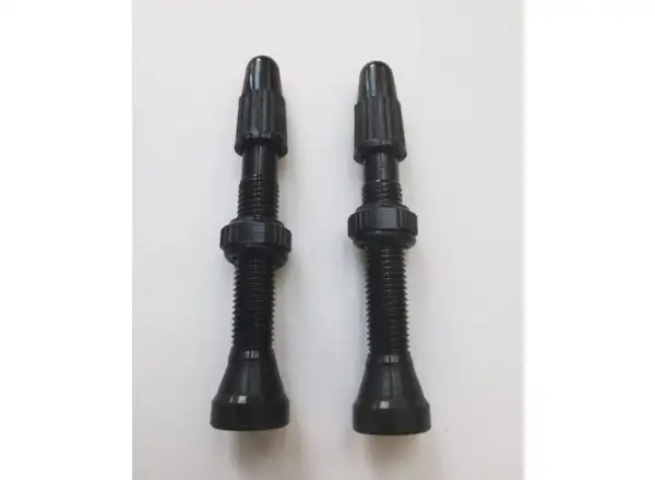 iiSuper Round Base Alloy Tubeless Ventil 40 mm Schwarz 2 Stück