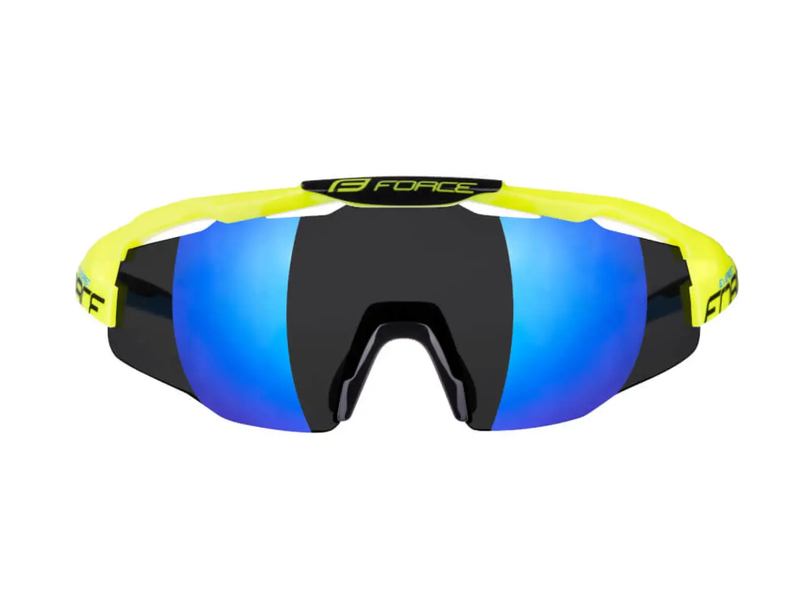 Force Everest Radbrille fluo/blau verspiegelte Gläser