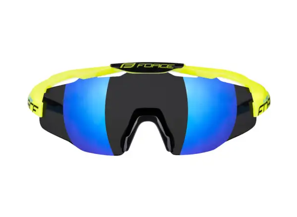 Force Everest Radbrille fluo/blau verspiegelte Gläser
