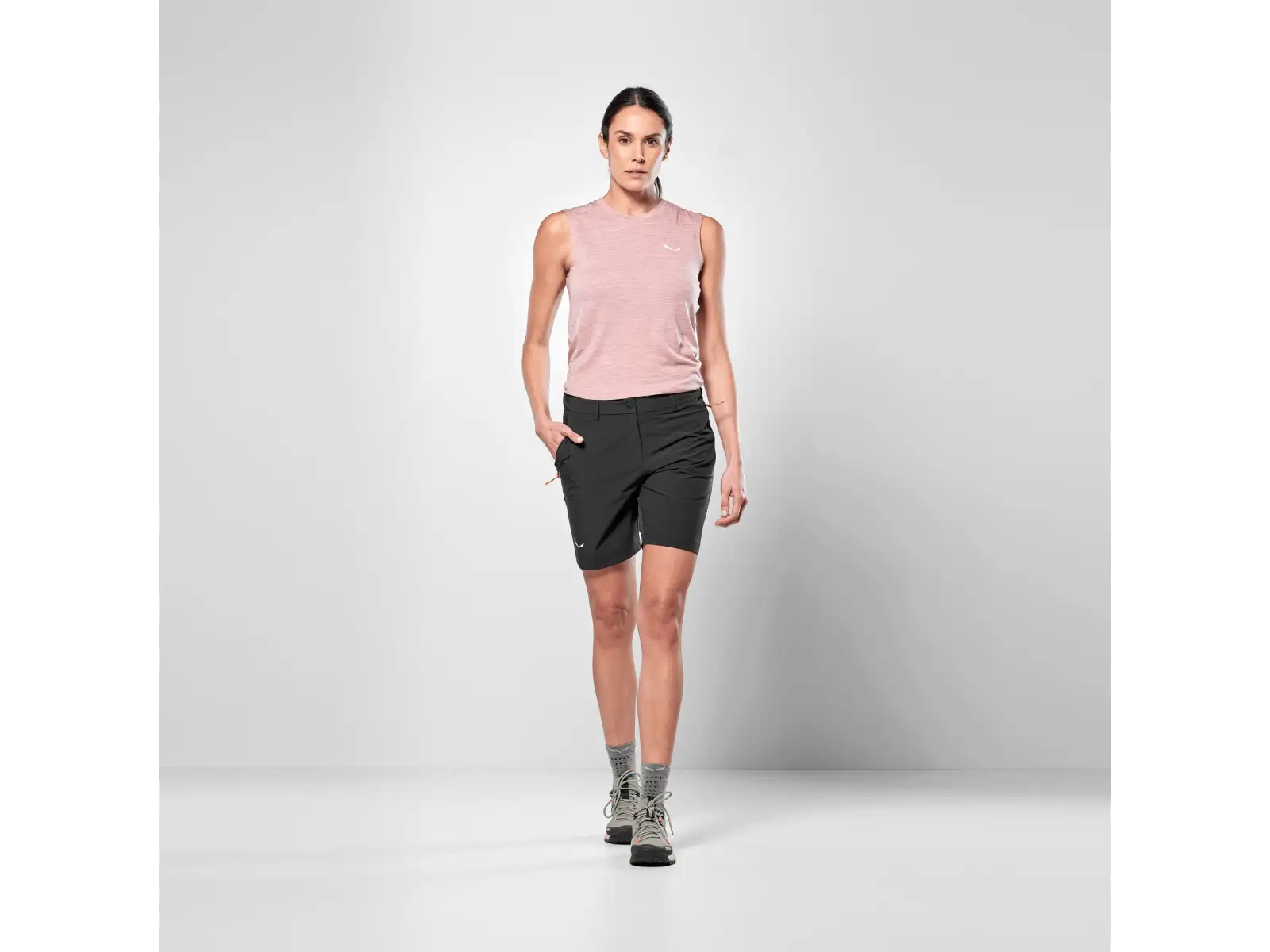 Salewa Puez Talvena Durastretch Damen-Shorts Black Out