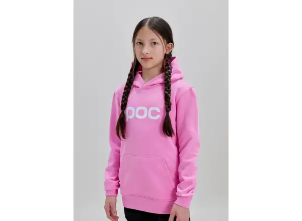 POC Hood Jr Kinder-Kapuzenpullover Thulite Pink/Hydrogen White