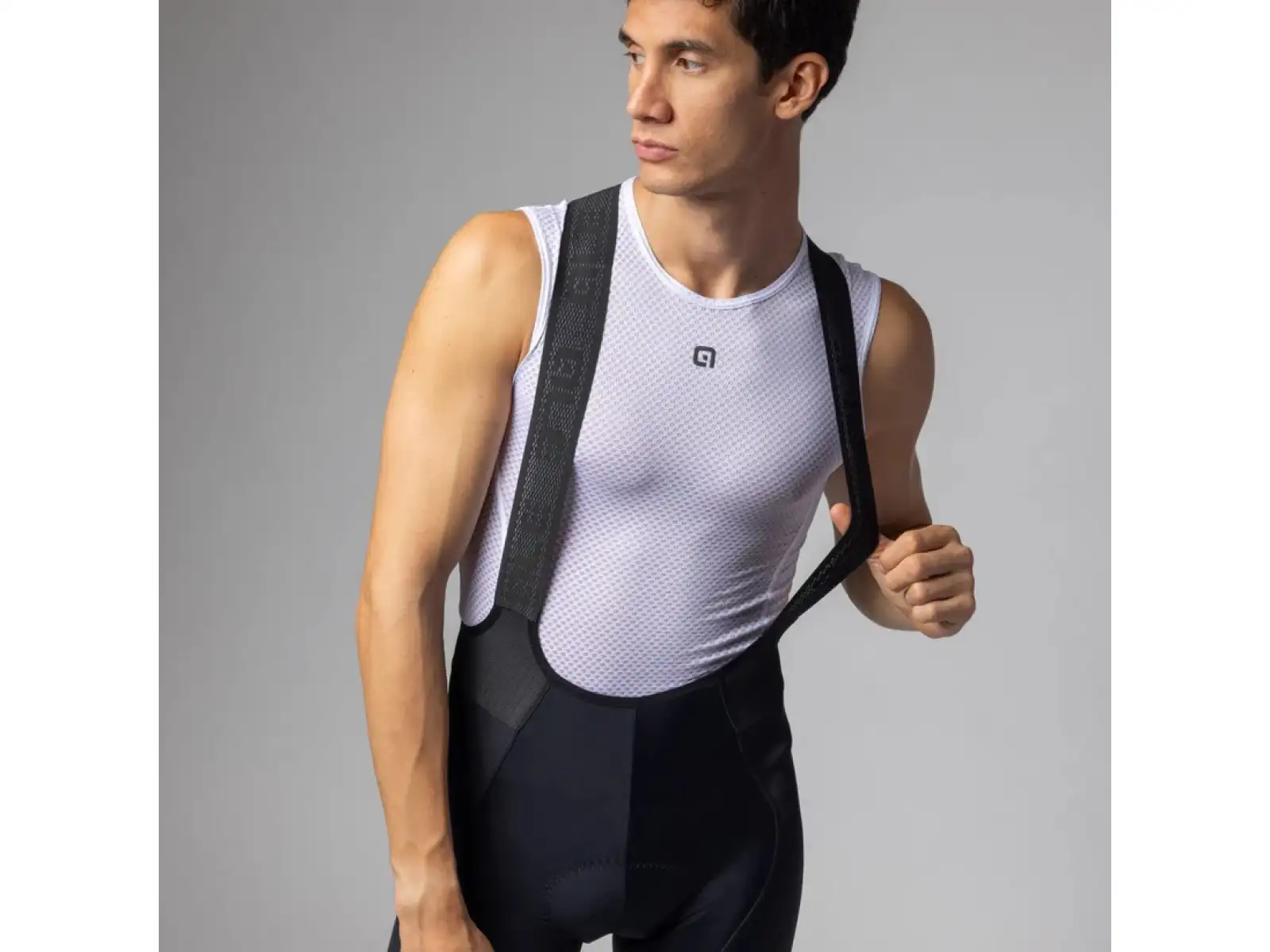 Alé PR-E Strada 2.0 Herren Radhose mit Einsatz und Trägern Black