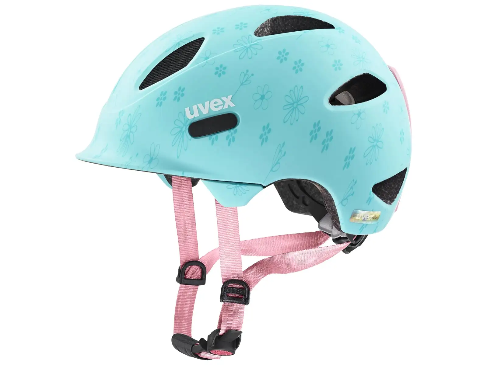 Uvex Oyo Style Kinderhelm Blumen/Cyan Matt