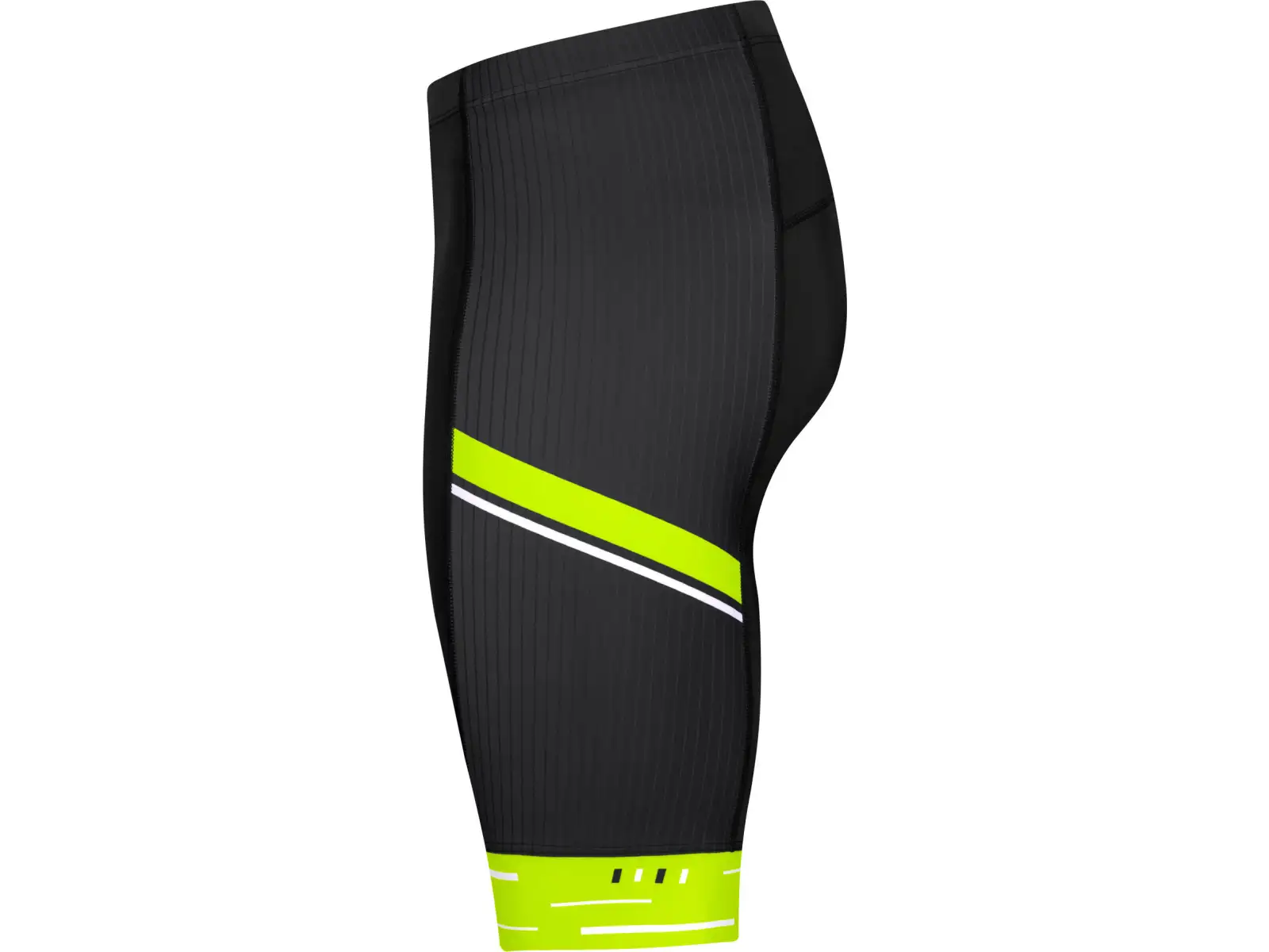 Etape Racing 2.0 Herren-Shorts mit Polster schwarz/gelb fluo