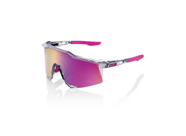 100% Speedcraft Tokyo Night Brille Polished Translucent Grey / Purple