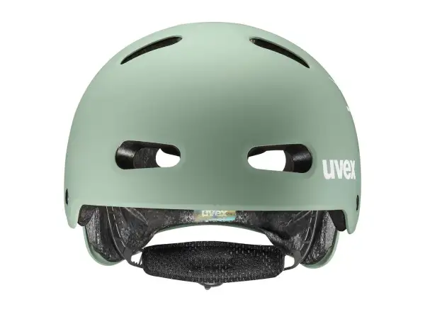Uvex Kid 4 Style Kinderhelm Bam Moss Green/Papaya Matt